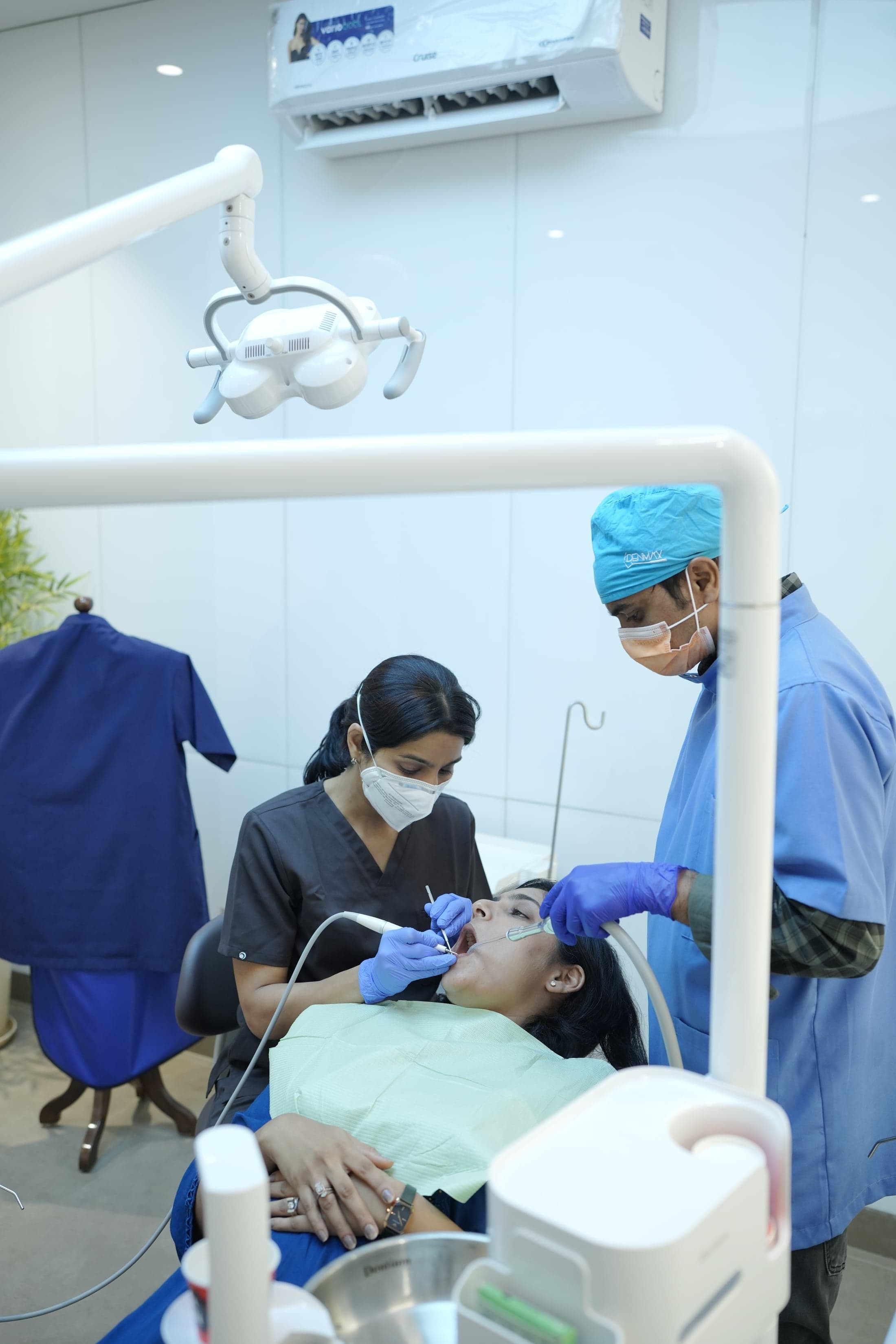 Dental Greens team treating a patient